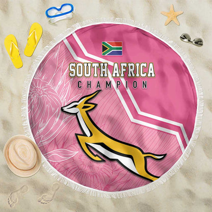 South Africa WC2026 Beach Blanket Springboks Special Pink