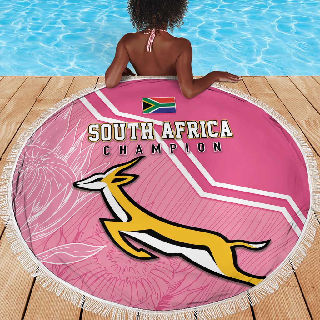 South Africa WC2026 Beach Blanket Springboks Special Pink