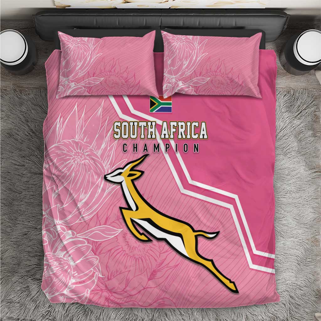 South Africa WC2026 Bedding Set Springboks Special Pink