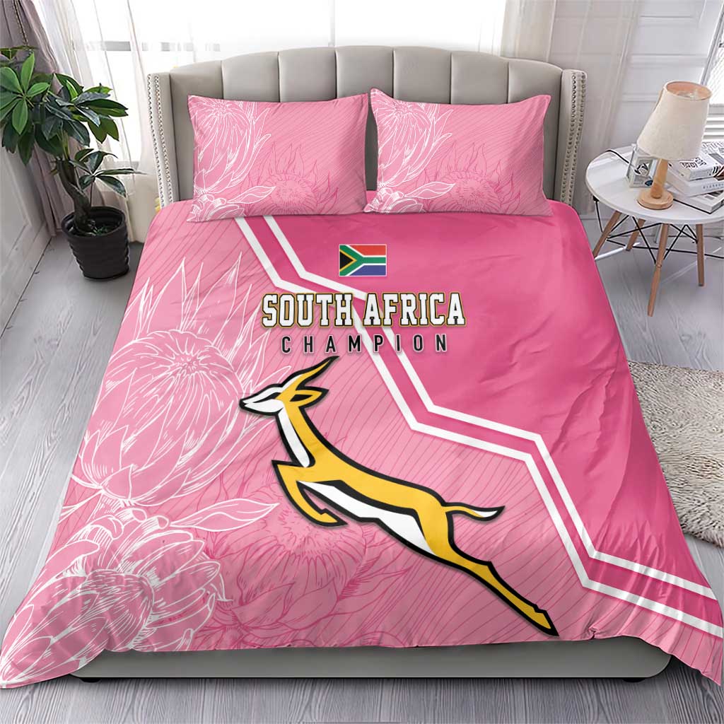 South Africa WC2026 Bedding Set Springboks Special Pink