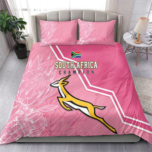 South Africa WC2026 Bedding Set Springboks Special Pink