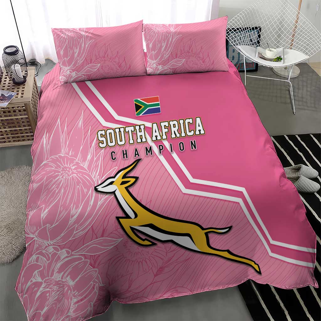 South Africa WC2026 Bedding Set Springboks Special Pink