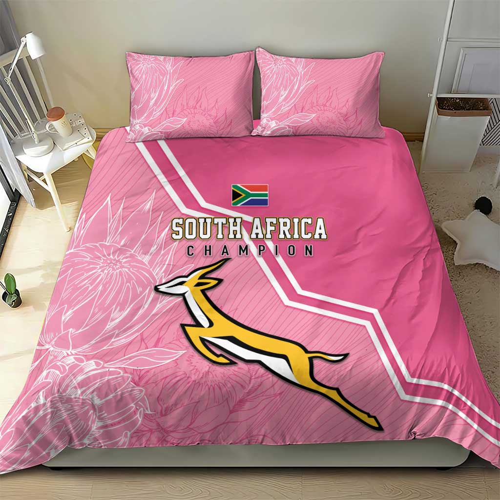 South Africa WC2026 Bedding Set Springboks Special Pink