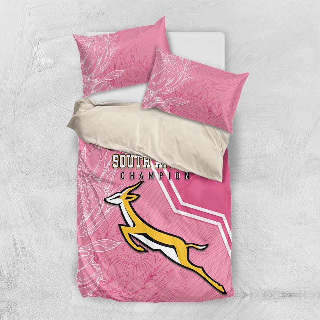 South Africa WC2026 Bedding Set Springboks Special Pink