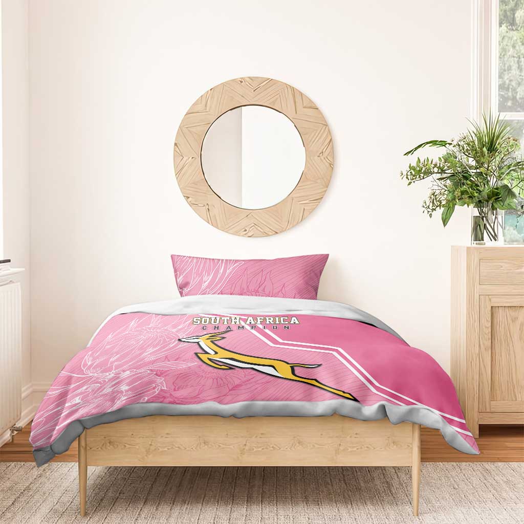 South Africa WC2026 Bedding Set Springboks Special Pink