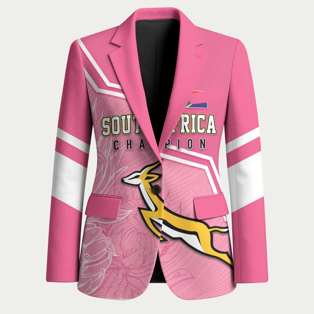 Personalized South Africa WC2026 Blazer Springboks Special Pink