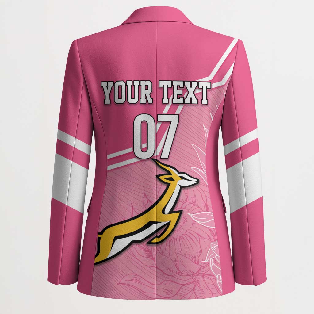 Personalized South Africa WC2026 Blazer Springboks Special Pink