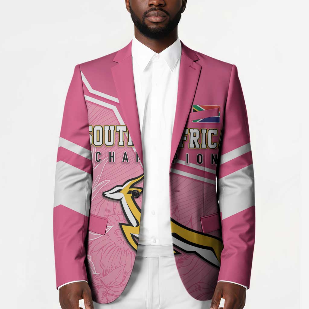 Personalized South Africa WC2026 Blazer Springboks Special Pink