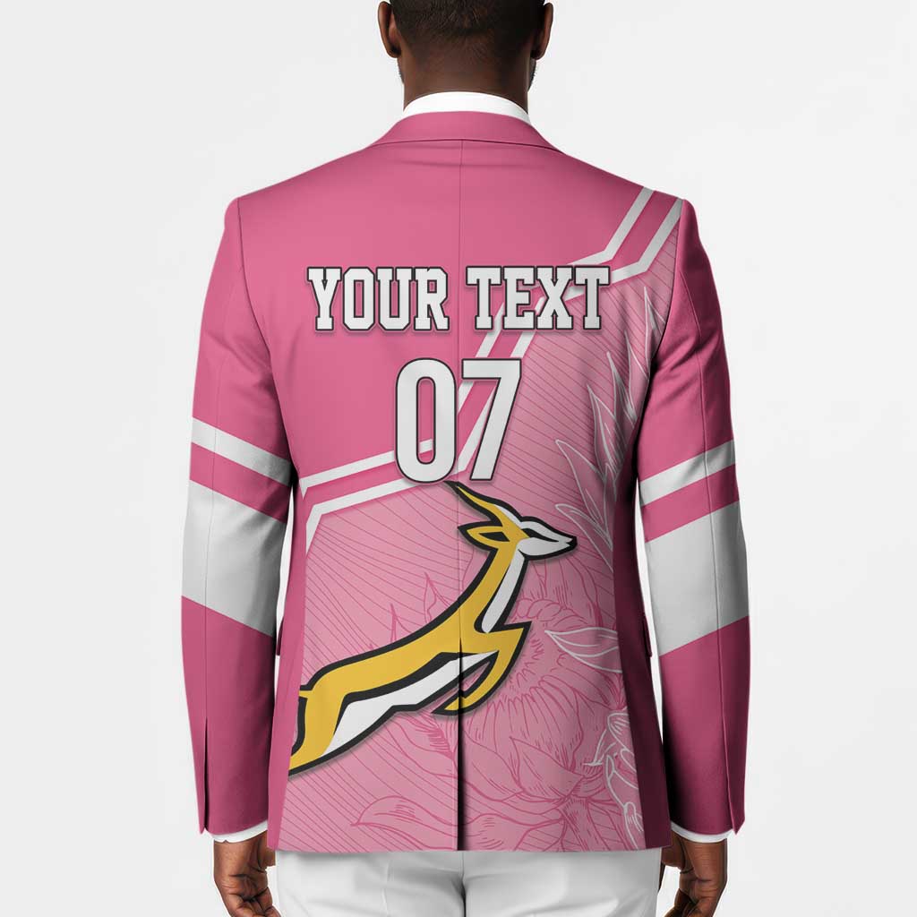 Personalized South Africa WC2026 Blazer Springboks Special Pink