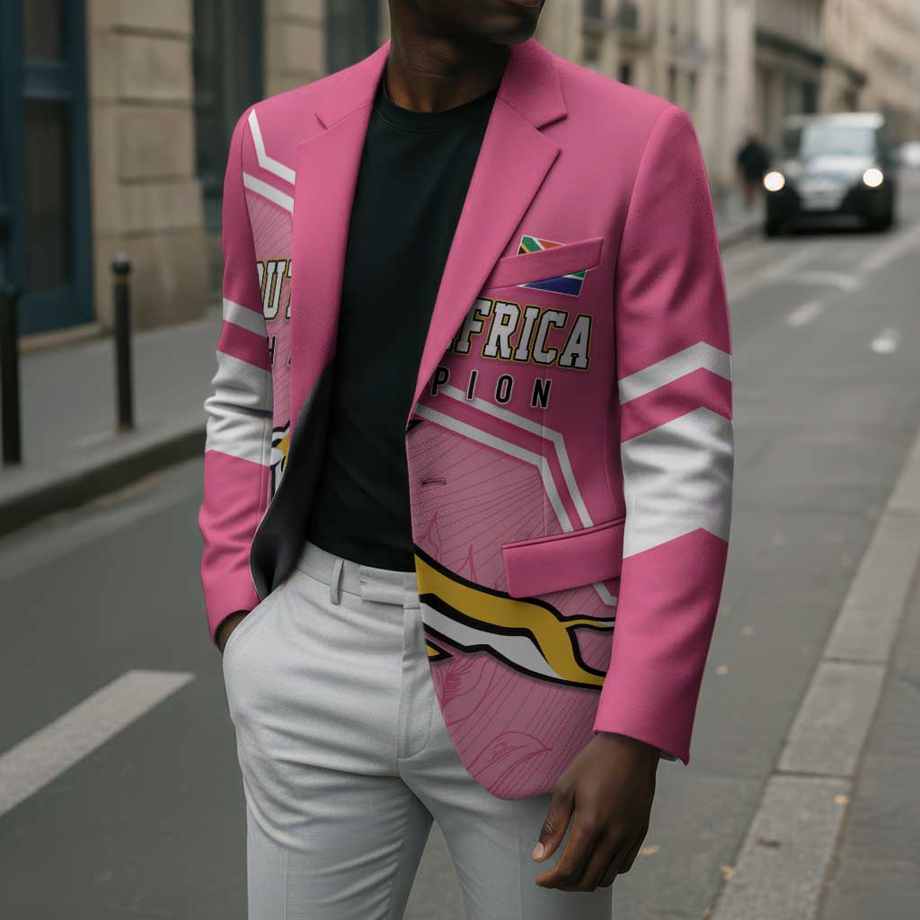 Personalized South Africa WC2026 Blazer Springboks Special Pink