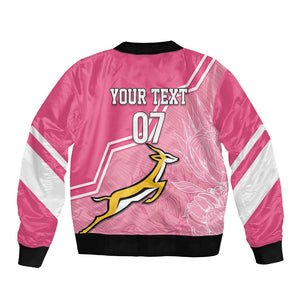 Personalized South Africa WC2026 Bomber Jacket Springboks Special Pink
