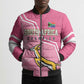 Personalized South Africa WC2026 Bomber Puffer Jacket Springboks Special Pink