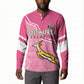 Personalized South Africa WC2026 Button Sweatshirt Springboks Special Pink