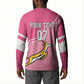 Personalized South Africa WC2026 Button Sweatshirt Springboks Special Pink