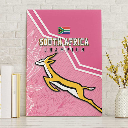 South Africa WC2026 Canvas Wall Art Springboks Special Pink