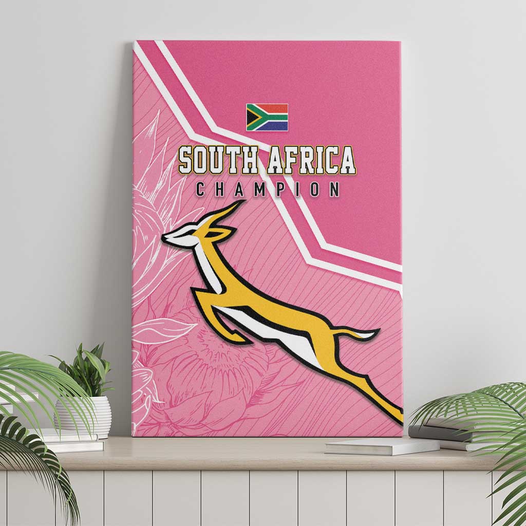 South Africa WC2026 Canvas Wall Art Springboks Special Pink