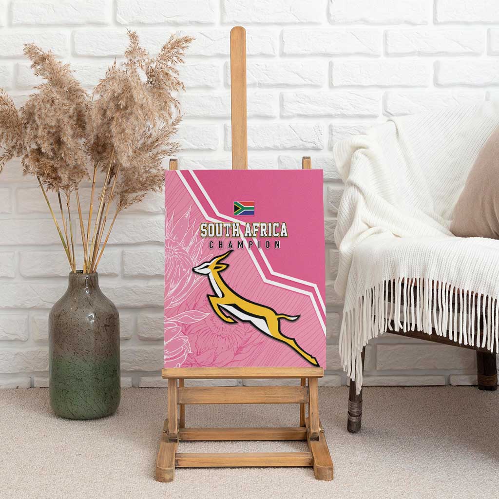 South Africa WC2026 Canvas Wall Art Springboks Special Pink