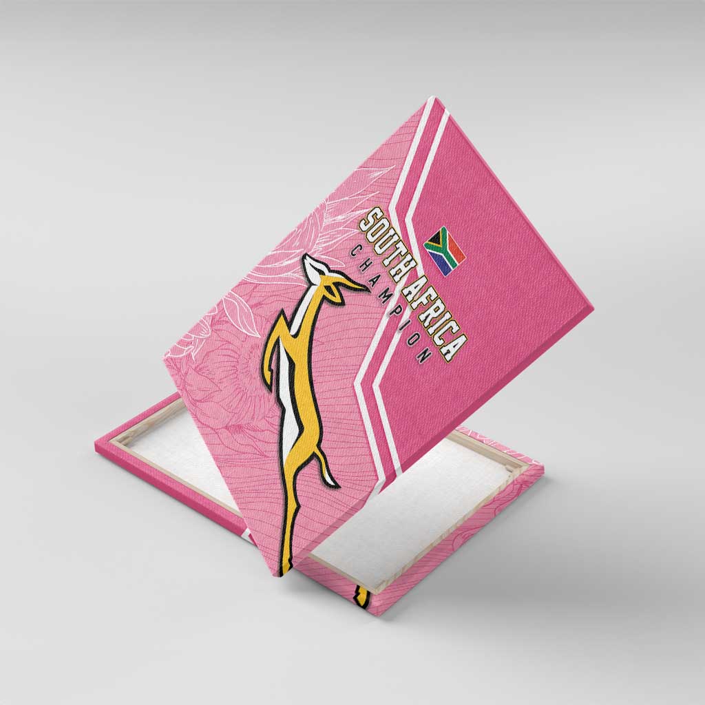 South Africa WC2026 Canvas Wall Art Springboks Special Pink