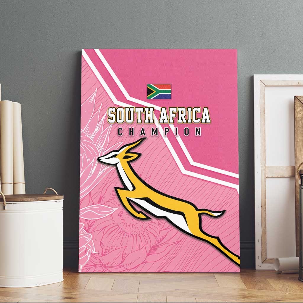South Africa WC2026 Canvas Wall Art Springboks Special Pink