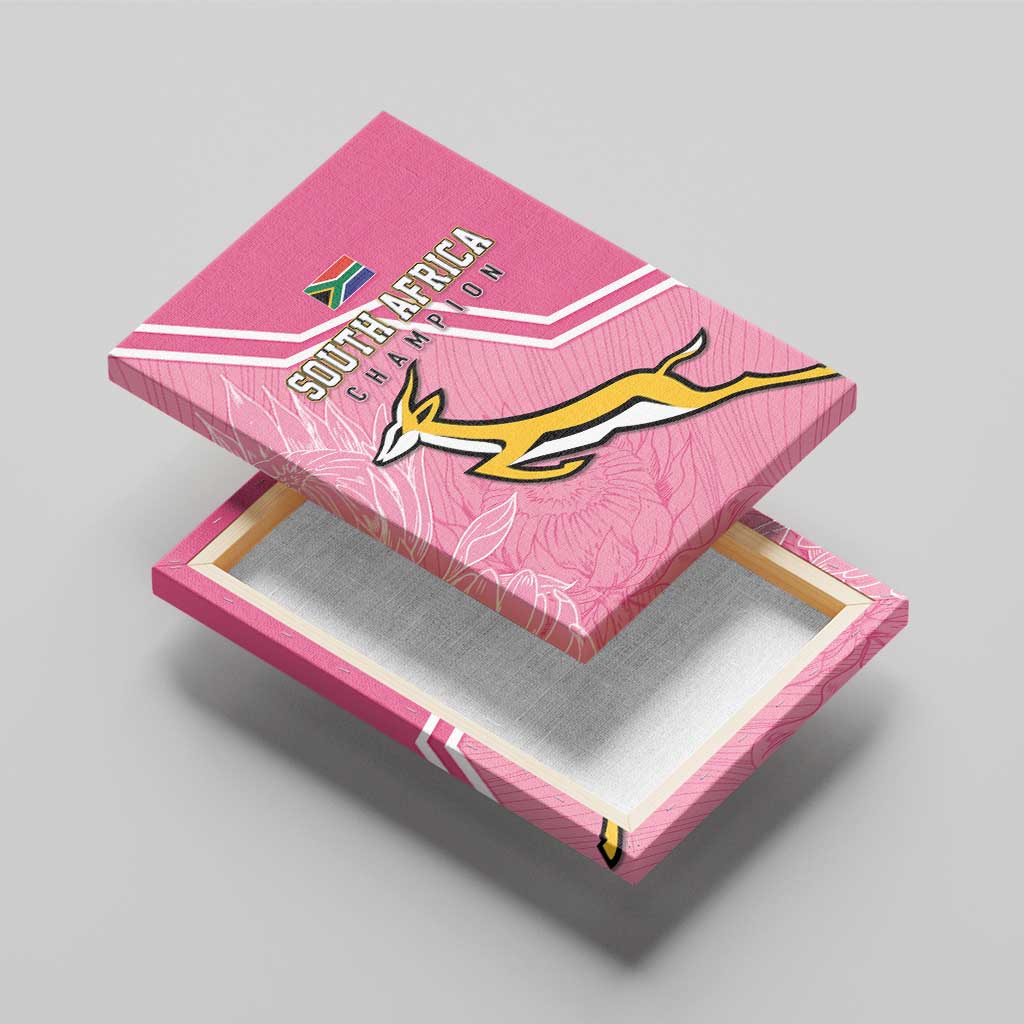 South Africa WC2026 Canvas Wall Art Springboks Special Pink