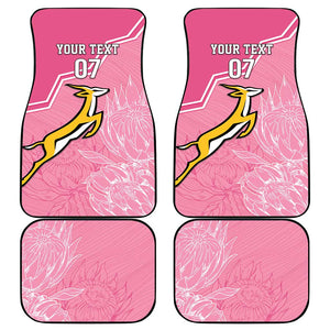 Personalized South Africa WC2026 Car Mats Springboks Special Pink
