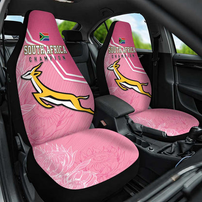South Africa WC2026 Car Seat Cover Springboks Special Pink