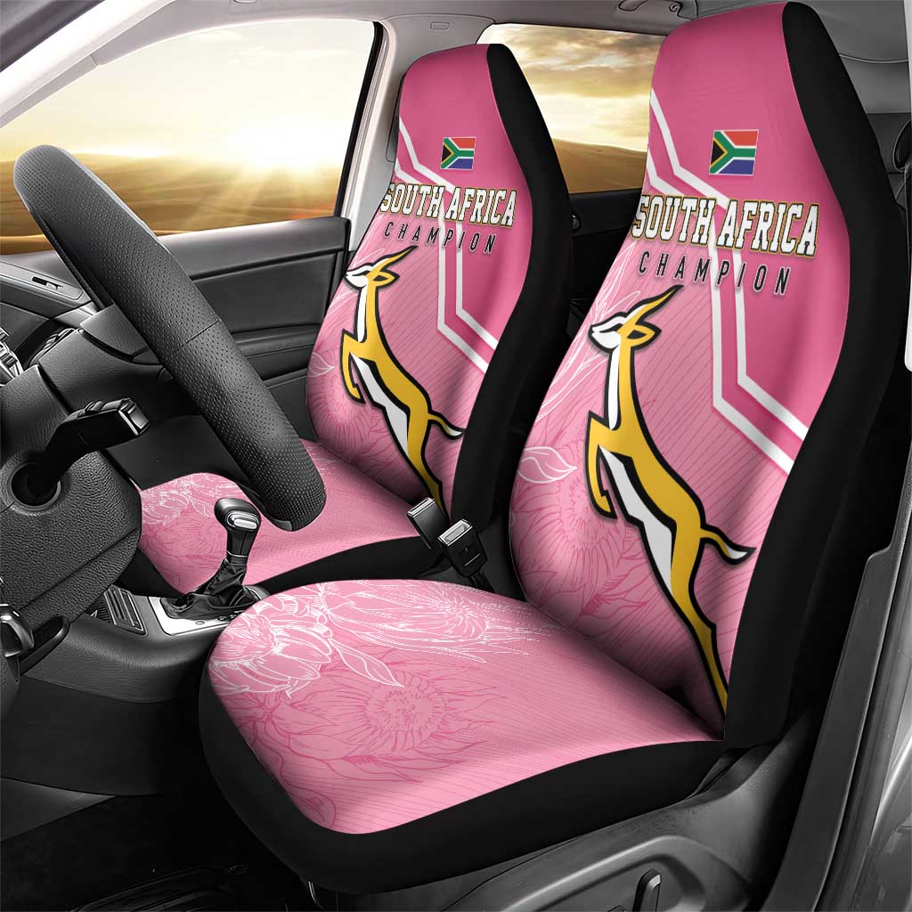 South Africa WC2026 Car Seat Cover Springboks Special Pink