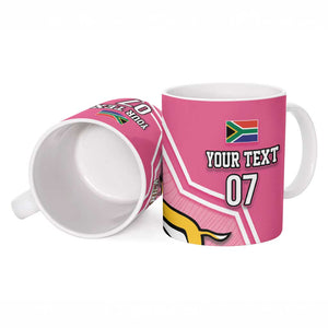 Personalized South Africa WC2026 Ceramic Mug Springboks Special Pink