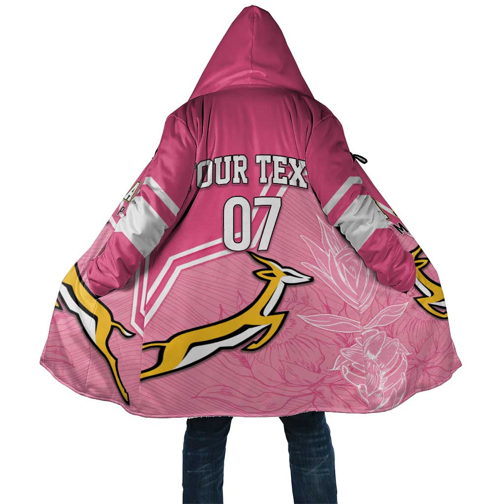 Personalized South Africa WC2026 Cloak Springboks Special Pink