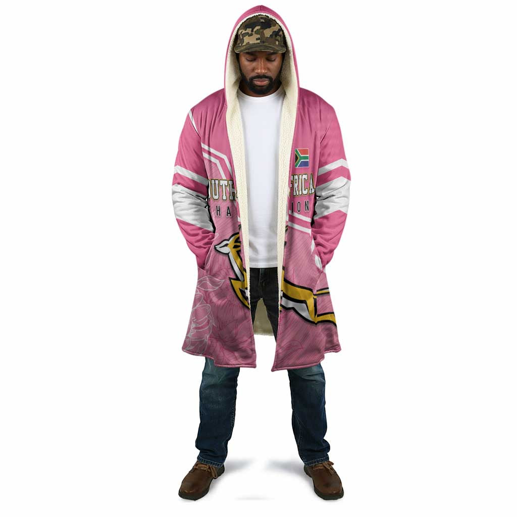 Personalized South Africa WC2026 Cloak Springboks Special Pink