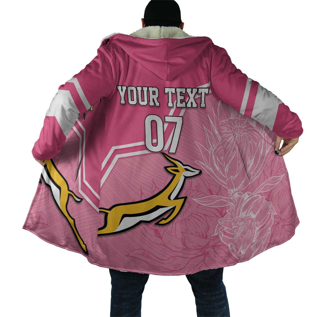 Personalized South Africa WC2026 Cloak Springboks Special Pink