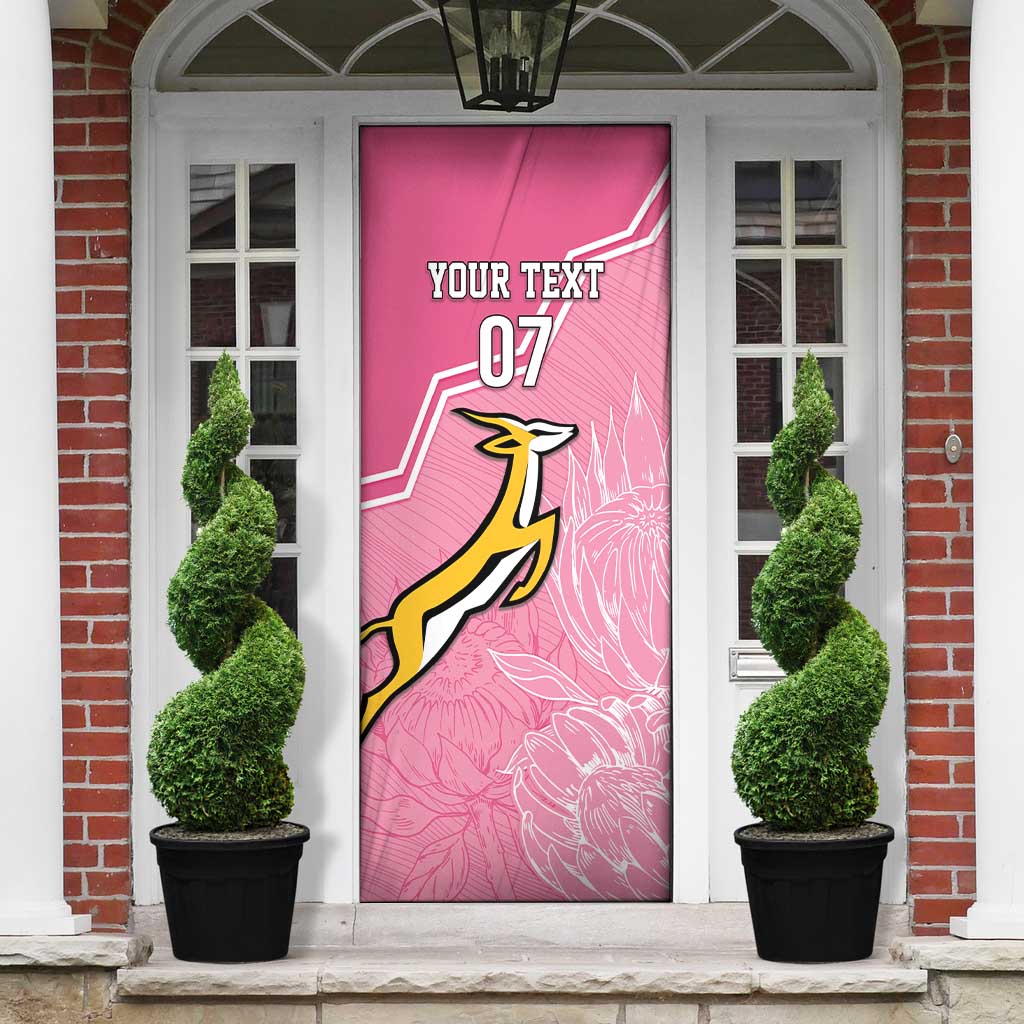 Personalized South Africa WC2026 Door Cover Springboks Special Pink