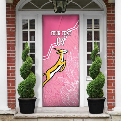 Personalized South Africa WC2026 Door Cover Springboks Special Pink