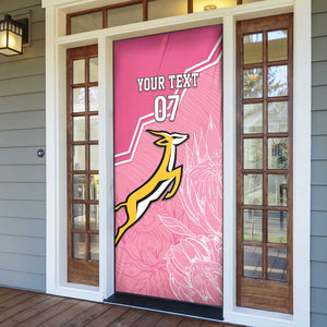 Personalized South Africa WC2026 Door Cover Springboks Special Pink