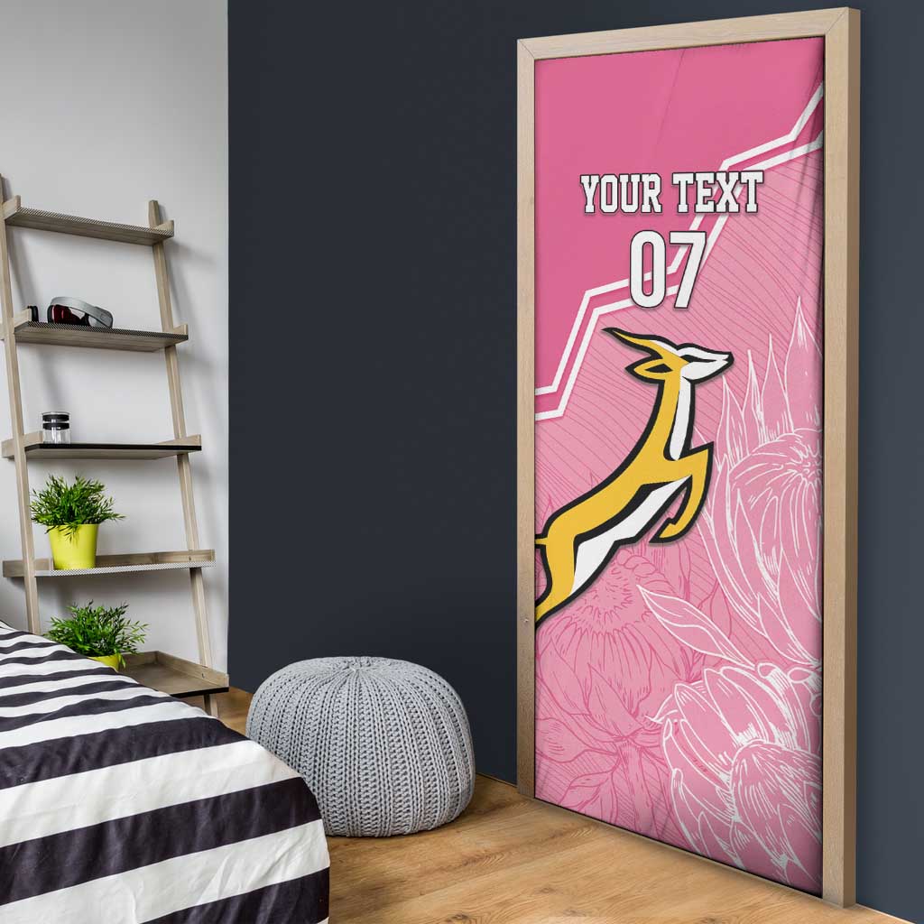 Personalized South Africa WC2026 Door Cover Springboks Special Pink