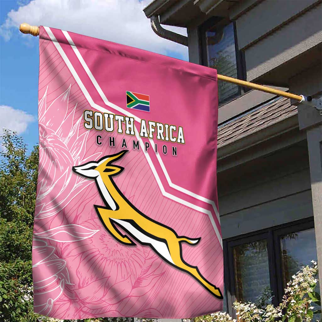 South Africa WC2026 Garden Flag Springboks Special Pink