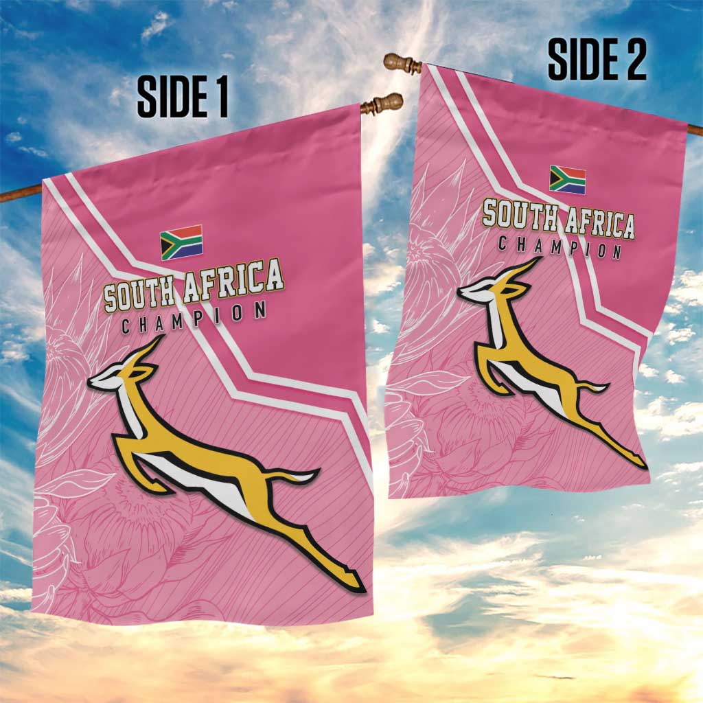 South Africa WC2026 Garden Flag Springboks Special Pink