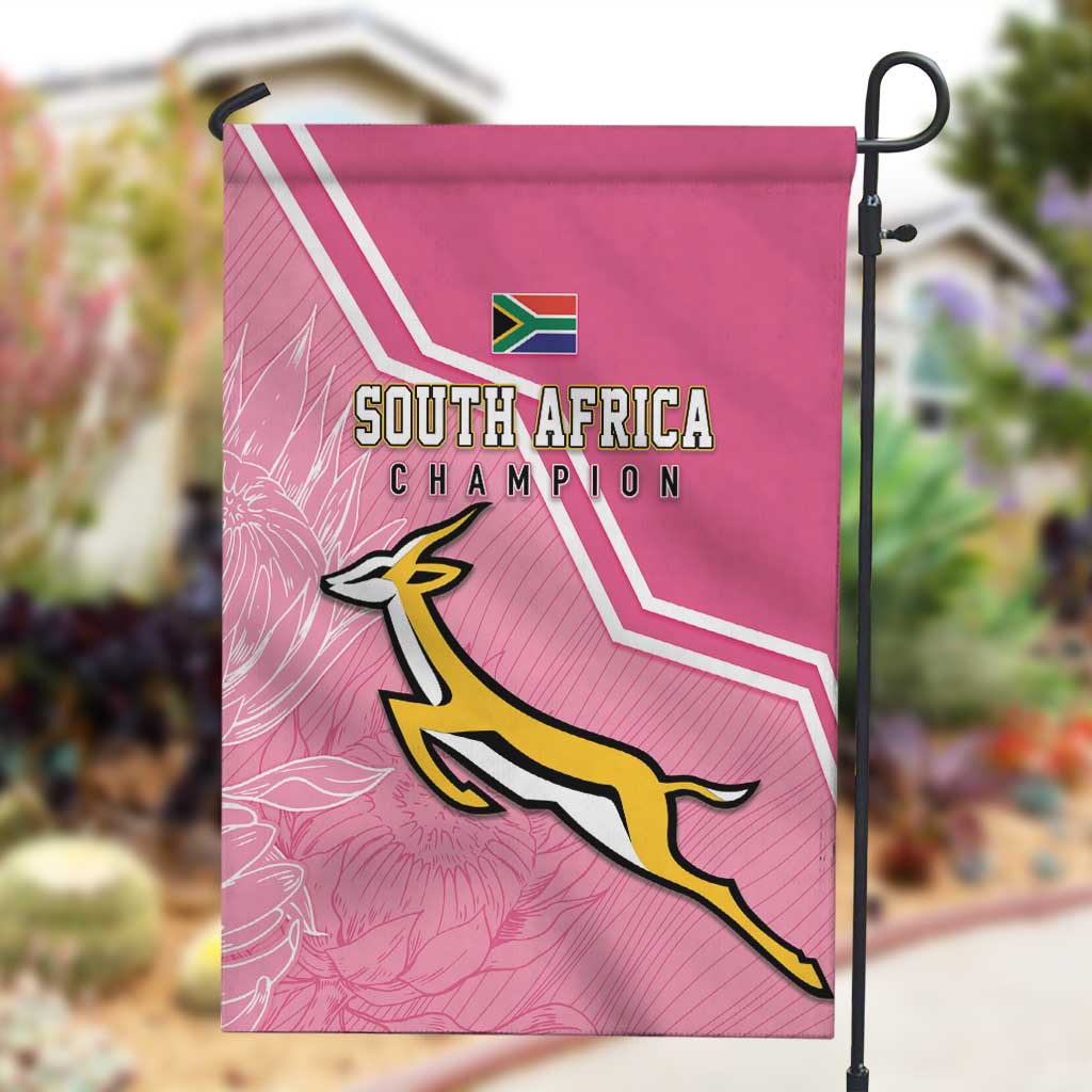 South Africa WC2026 Garden Flag Springboks Special Pink
