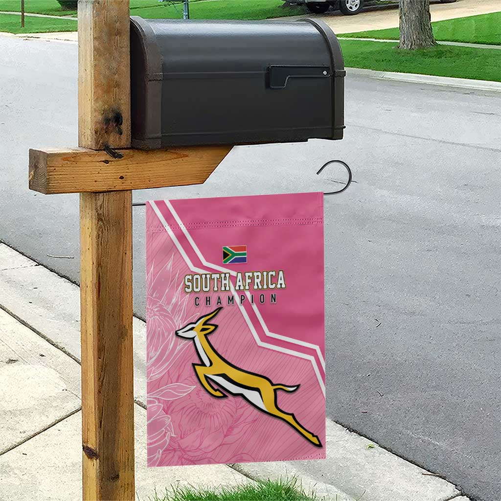 South Africa WC2026 Garden Flag Springboks Special Pink