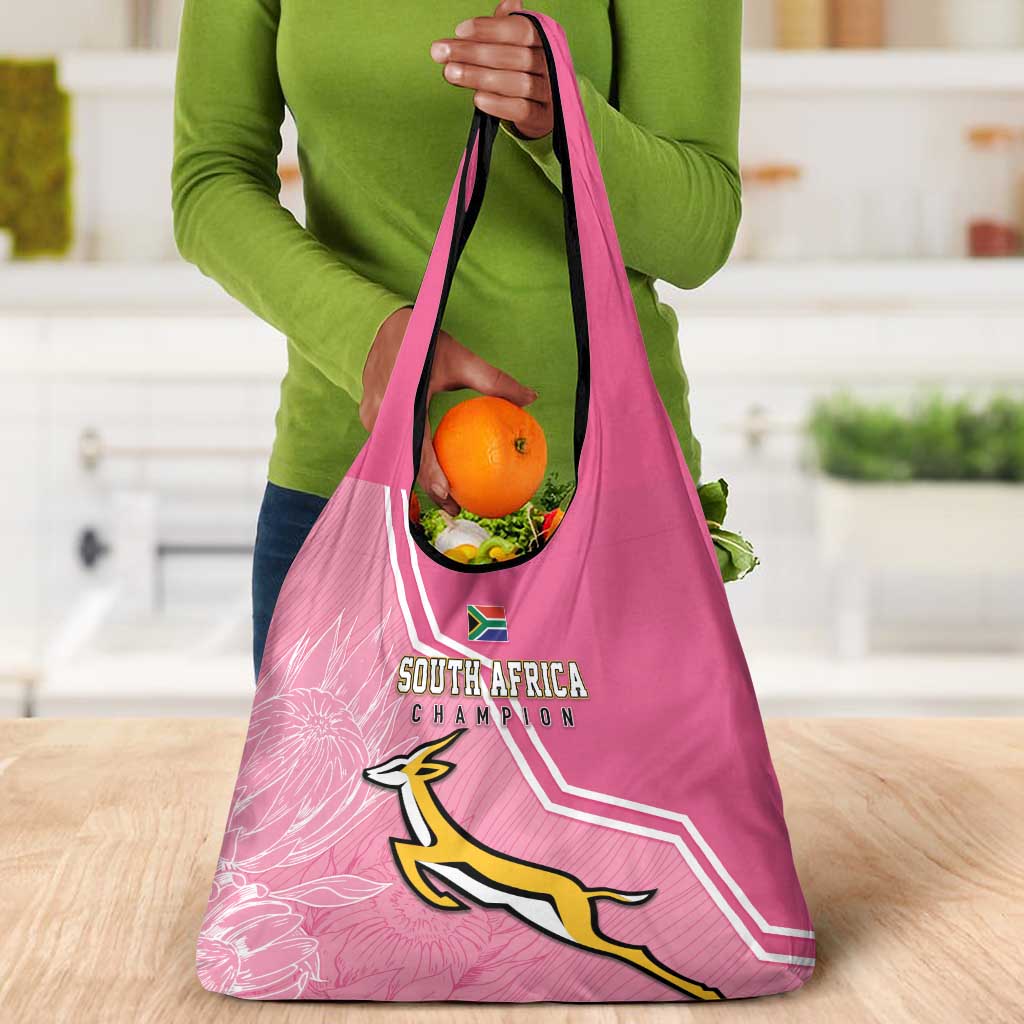 South Africa WC2026 Grocery Bag Springboks Special Pink