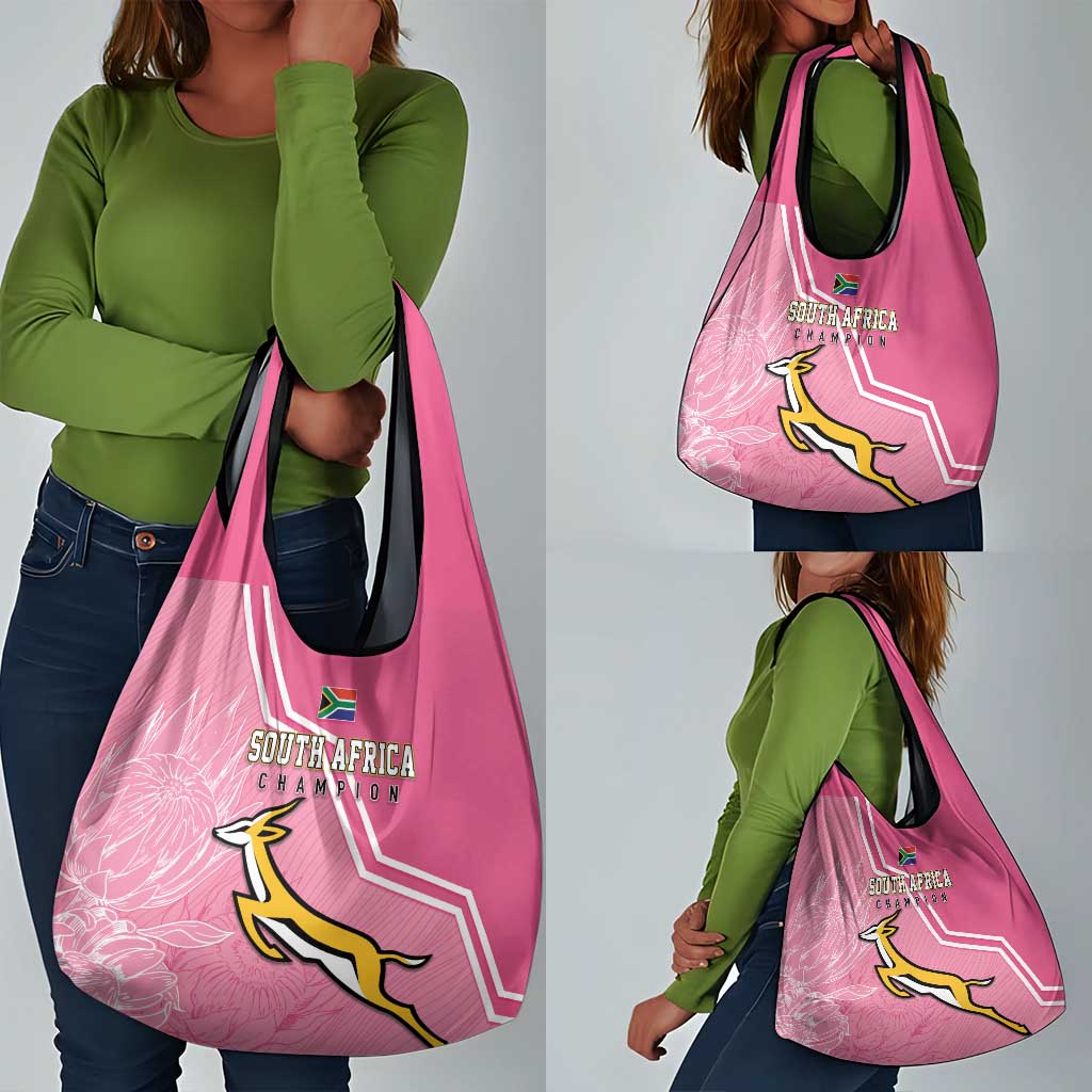 South Africa WC2026 Grocery Bag Springboks Special Pink