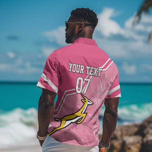 Personalized South Africa WC2026 Hawaiian Shirt Springboks Special Pink