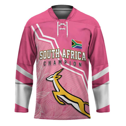 Personalized South Africa WC2026 Hockey Jersey Springboks Special Pink