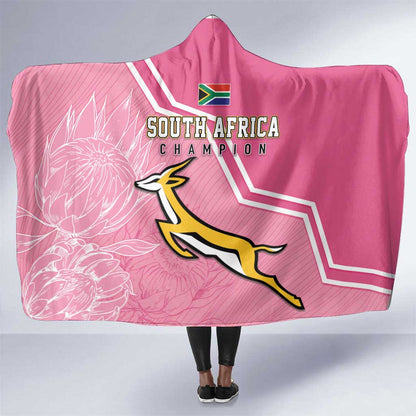 South Africa WC2026 Hooded Blanket Springboks Special Pink