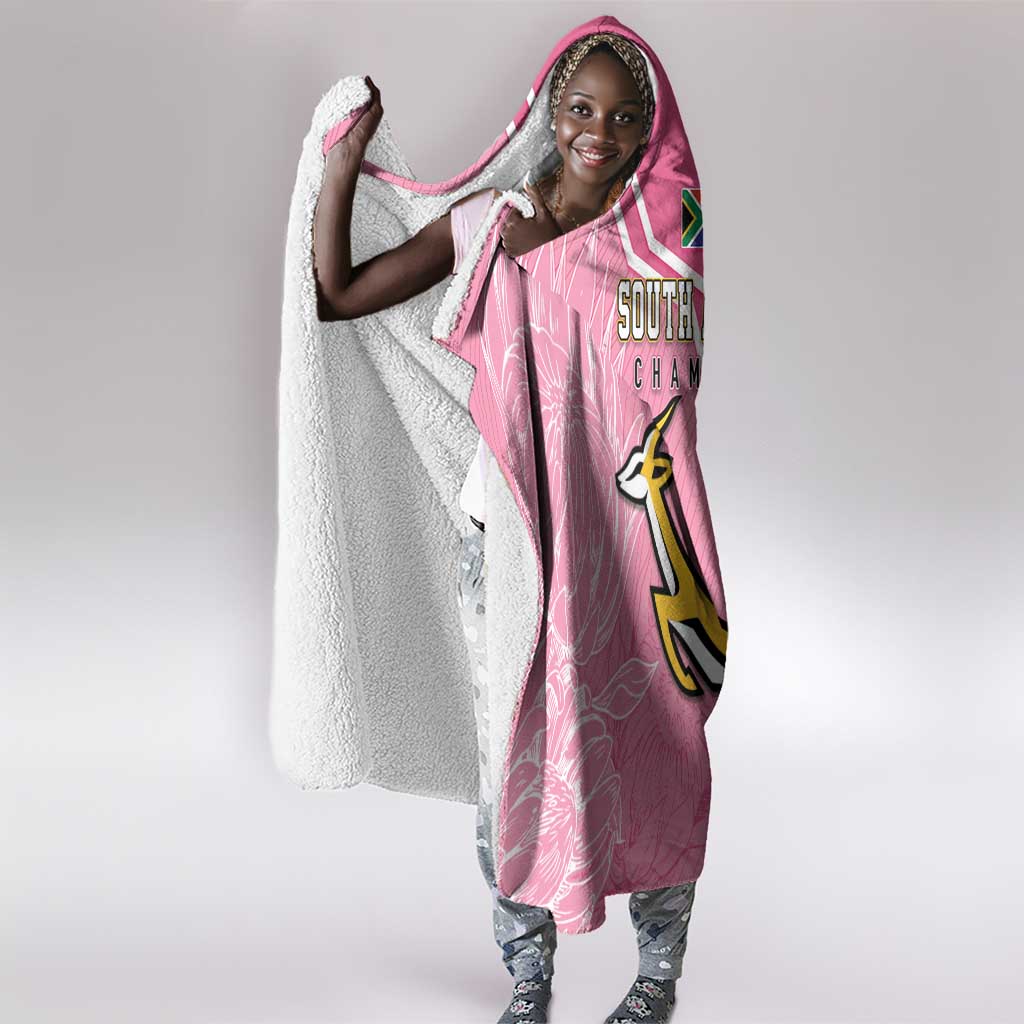 South Africa WC2026 Hooded Blanket Springboks Special Pink