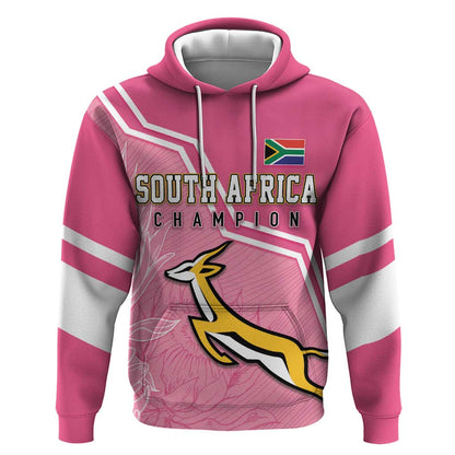 Personalized South Africa WC2026 Hoodie Springboks Special Pink