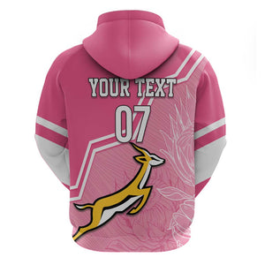 Personalized South Africa WC2026 Hoodie Springboks Special Pink