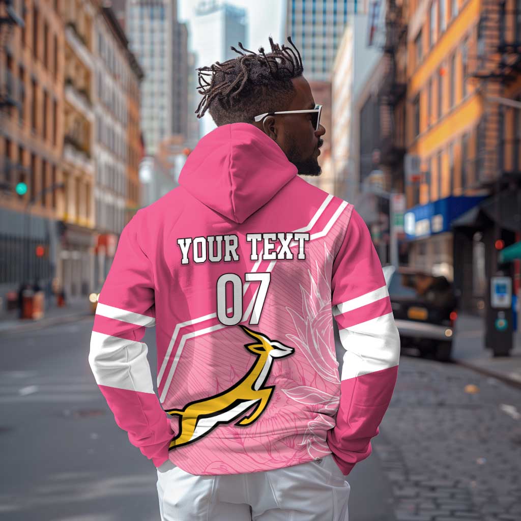 Personalized South Africa WC2026 Hoodie Springboks Special Pink