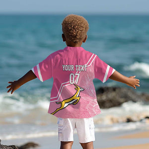 Personalized South Africa WC2026 Kid Hawaiian Shirt Springboks Special Pink