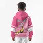 Personalized South Africa WC2026 Kid Hoodie Springboks Special Pink